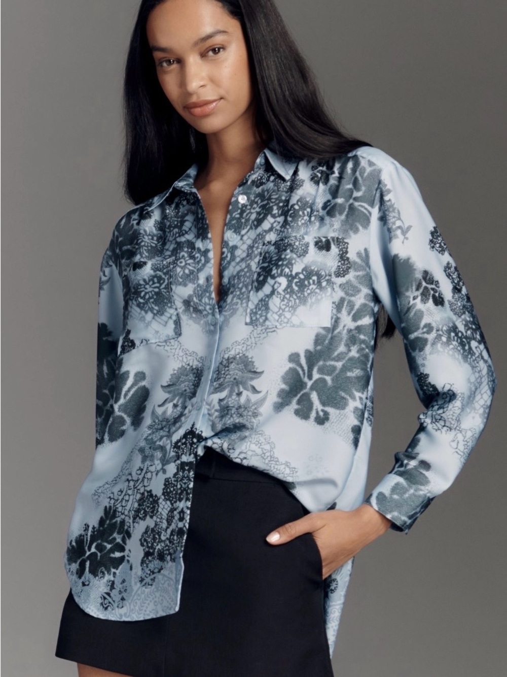Anthropologie Brielle Relaxed Buttondown Blouse -
Size XS